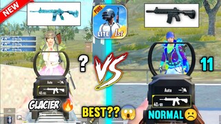 😱M416 Glacier vs Normal M416 Gun Test PUBG Mobile Lite 🔥