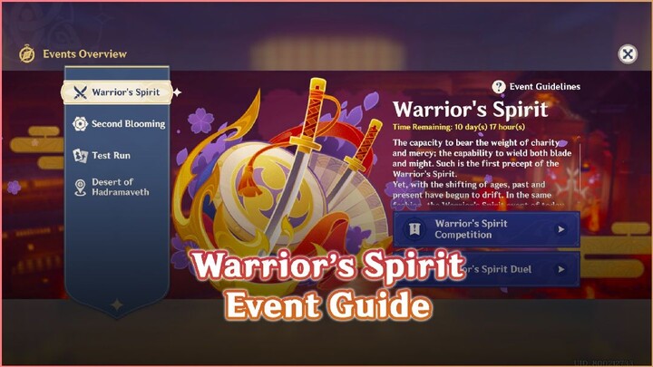 3.4 Warrior Spirit Event