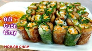 Cách Làm GỎI CUỐN CHAY Để Cúng Mâm Cỗ Ngày Rằm | Món Chay Ngon Bà Mẹ Quê.