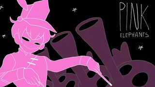 【Meme Animation】Pink Elephants | meme | - Flashing Warning -
