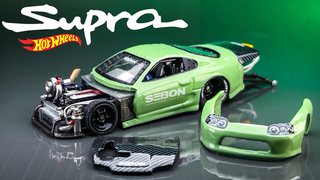 JDP ดัดแปลง Hot Wheels-Toyota Supra JDM รถดริฟท์-Jakarta Diecast Project