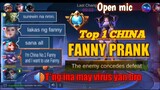 TOP 1 CHINA FANNY PRANK | Enemy Concedes Defeat | MLBB