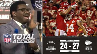 Michael Irvin reacts to mistakes doom Chargers as Patrick Mahomes and Chiefs rally to victory 27-24