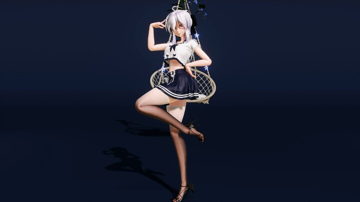 【Blender/弱音/布料解算】完美女友音