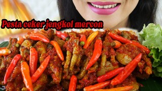 ASMR CEKER, JENGKOL MERCON PAKE NASI PUTIH | ASMR MUKBANG INDONESIA