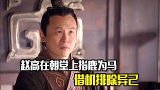 赵高在朝堂上指鹿为马，借机排除异己