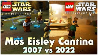 MOS EISLEY CANTINA (2007 vs 2022) | LEGO Star Wars: The Skywalker Saga