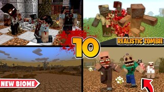 (TOP 10 ADDON ZOMBIE APOCALYPSE) Mod Yang Mengubah MCPE/MCBE Menjadi Zombie Apocalypse - MCPE 1.20