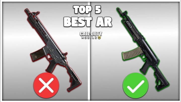 TOP 5 Best Assault Rifles In CODM Battleroyale | Best AR Gunsmith | CODM TIPS AND TRICKS