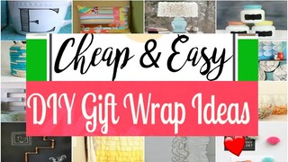 EASY DIY -GIFT WRAPPING IDEAS