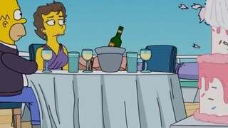 Burns fell in love with a British girl at the end of his life. Faced with her beauty, Simpsons almos