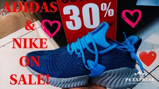 ADIDAS AND NIKE SHOES AT 10-30% OFF DISCOUNT | At Ali Mall & SM Cubao