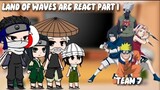 Land Of Waves Arc React To Team 7. #part1.