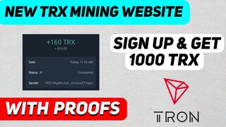 Earn & Mine free TRX | TRX New Site Today | TRX Mining Today | TRX Mining Site | Make Money Online