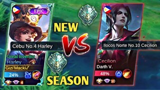 Gizi'Macki✓ Harley Met This Top Senior Cecelion In Rank Game🔥New Season Epic Glory Gaming🔥SOLO RG!