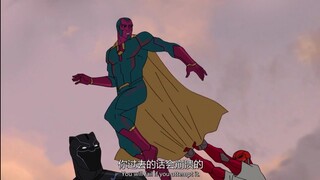 After the robot produced by Red Skull was transformed into Skeleton by Vision😆