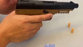 (Produk baru) Ulasan mainan model ilmu pengetahuan dan pendidikan cetakan kubus Fn57 blowback shell 