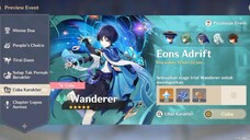 Uji Coba Karakter Wanderer Dan Baizhu, Genshin impact 4.6