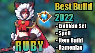 RUBY BEST BUILD 2022 | TOP 1 GLOBAL RUBY BUILD | RUBY - MOBILE LEGENDS | MLBB