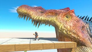 GIANT SPINOSAURUS EATING - Animal Revolt Battle Simulator