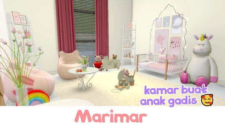Decor Kamar Si Kembar 🦄🥰  || The Sims 4 Indonesia EP.24