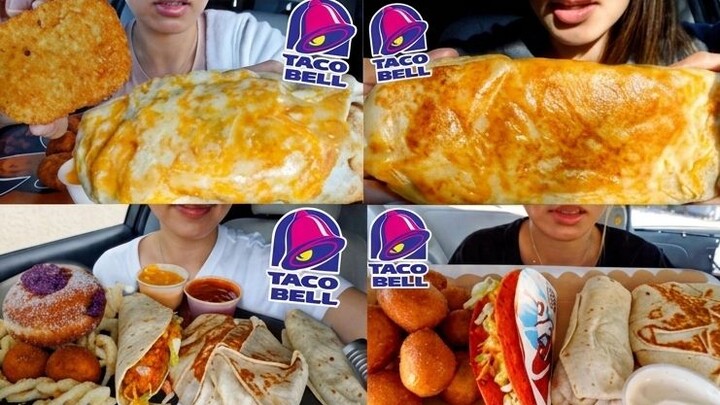 ASMR EATING TACO BELL CAR MUKBANG COMPILATION