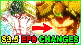 Are All Titans Devils? | Manga Vs Anime Changes Analysis | Attack on Titan Season 3 Part 2 Episode 8