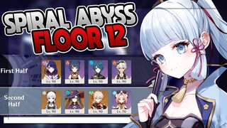 Raiden National & Ayaka Freeze on Spiral Abyss 2.7 Floor 12 with 9 Stars | Genshin Impact 2.7 [PC]