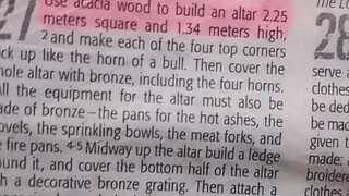 Daily Verse.                  Exodus 27:1-8