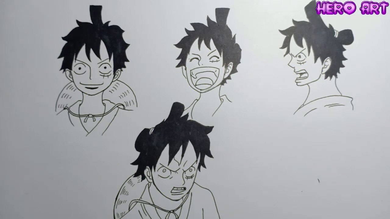 Cách vẽ nhân vật Luffy Dạy Vẽ #3 Cách vẽ nhân vật Luffy Dạy Vẽ