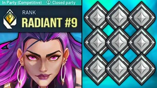 #9 Peak Radiant VS 9 Silvers! - (He's VCT LEVEL)