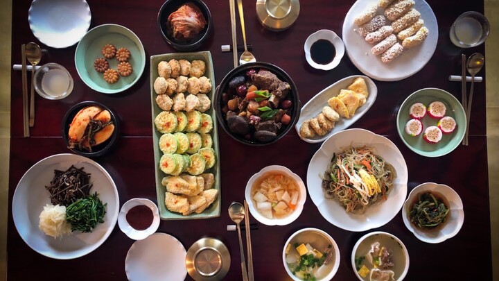 Kimchi on Korean Lunar New Year's Day Table