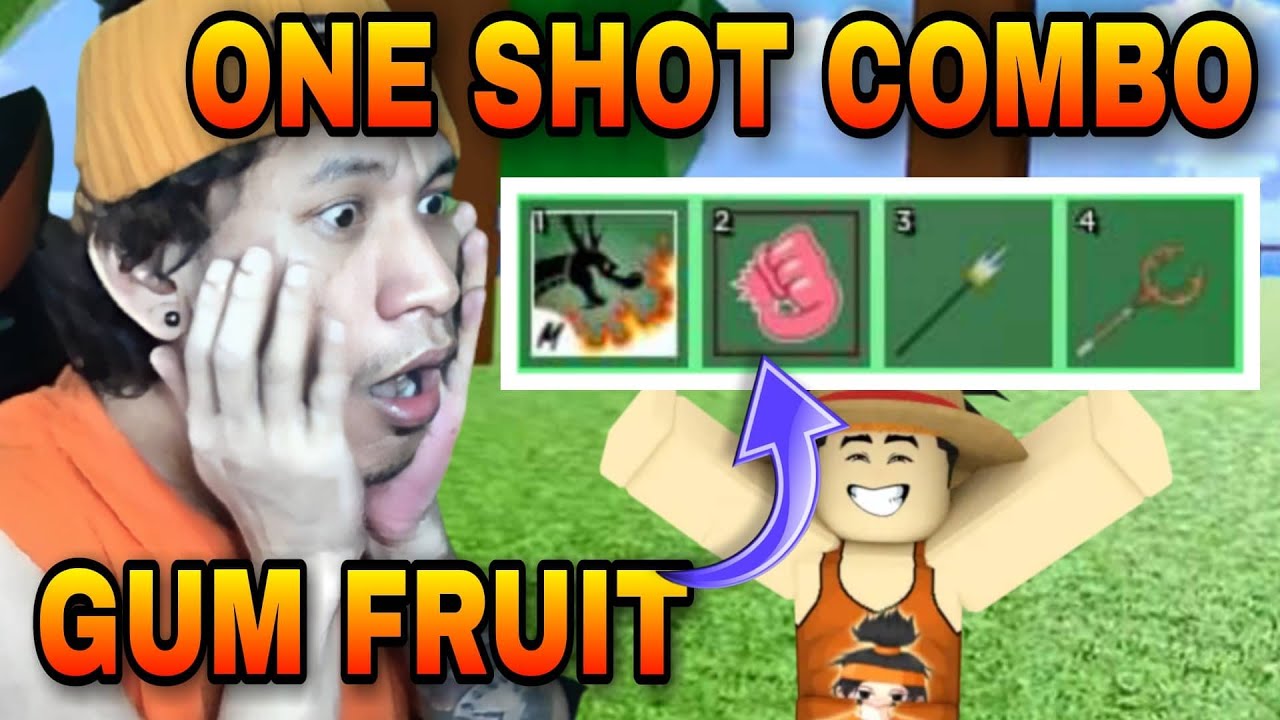 Gum Fruit One Shot Combo In Blox Fruits