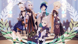 [4K| Genshin Impact MMD]❀Wind Flower Festival Cultural Performance❀[Teyvat Boys·Fifth Period][Sora·W