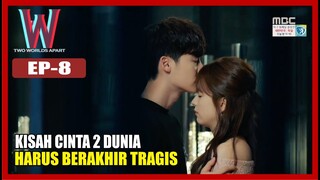 ALUR CERITA DRAMA KOREA W TWO WORLDS APART EPISODE 8, kisah cinta berakhir tragis.