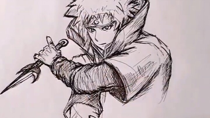 Menggambar Karakter Naruto Yaitu Yondaime ( Hokage Ke4)