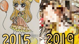 [วาดภาพ]แสดงผลงานภาพวาดของฉันในปี 2558-2562