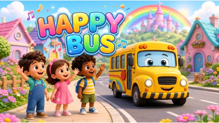 LuluBini Nursery Rhymes "Happy Bus" Kids Songs