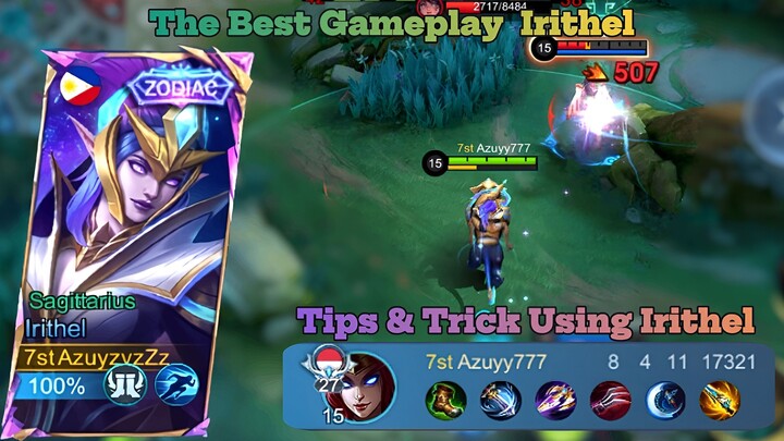 Tips & Trick Using Irithel | The Best Gameplay Irithel, Best Build and Emblem Irithel 🫡🫡