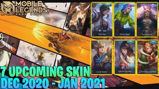 7 UPCOMING SKIN DEC 2020 - JAN 2021 | AKHIRNYA VALE DAPAT SKIN JUGA! MOBILE LEGENDS