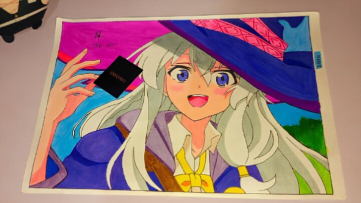 • Draw Elaina     • From Anime : Majo No Tabi Tabi
