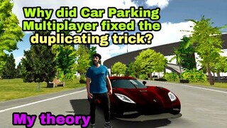 Why Car Parking Multiplayer fixed the duplicating trick (My theory)