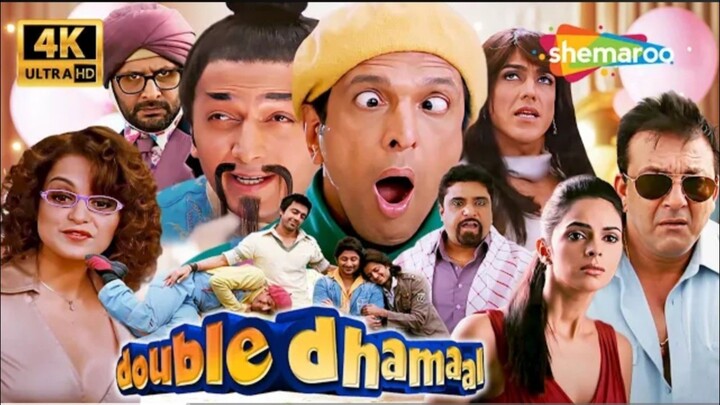 Double Dhamaal Comedy Movie in 4K_ Jaaved Jaaferi, Arshad Warsi, Riteish, Sanjay Dutt, Mallika