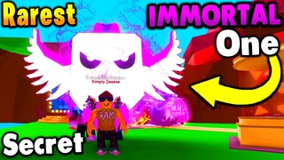 😲The New Rarest Secret Pet Immortal One in Roblox BubbleGum Simulator