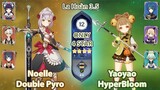 Noelle Double Pyro & Yaoyao HyperBloom | La Hoàn Thâm Cảnh Tầng 12 | Genshin Impact 3.5