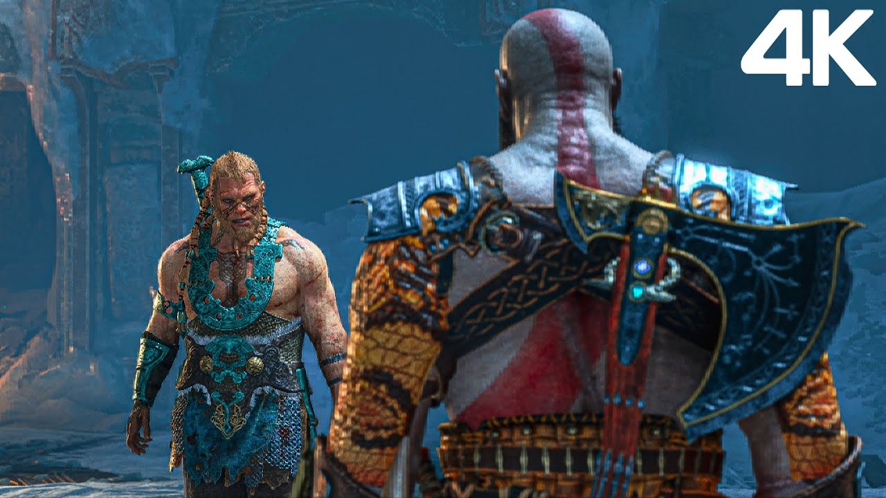 God of War 5 Ragnarok - THOR Vs Kratos Boss Fight PS5 (4K 60FPS