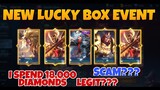 I SPEND 18K DIAMONDS ON THIS NEW PARTY BOX | MLBB NEW PARTY BOX EVENT | AKIHITO GAMING