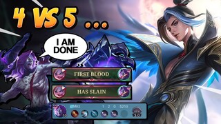(4v5) When You Matchup With a Rage Quitter | Mobile Legends