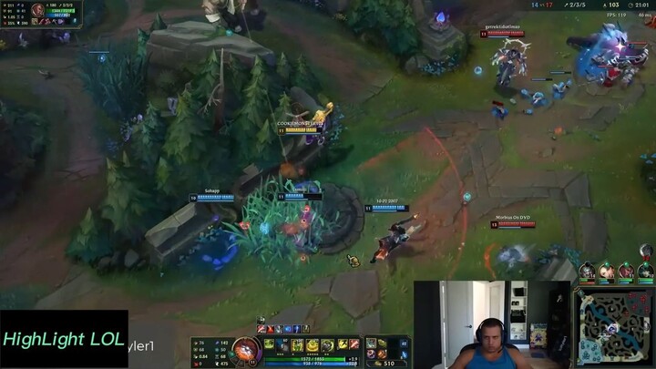 tyler 1 no1 đúng k ?#lol #highlights