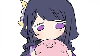[Genshin Impact] Raiden, stop playing with the pigs and come play with the traveler!